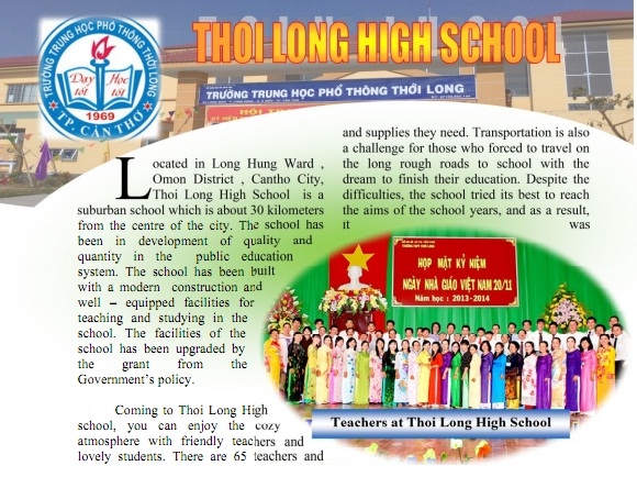 ENGLISH DEPARTMENT OF THOI LONG HIGH SCHOOL